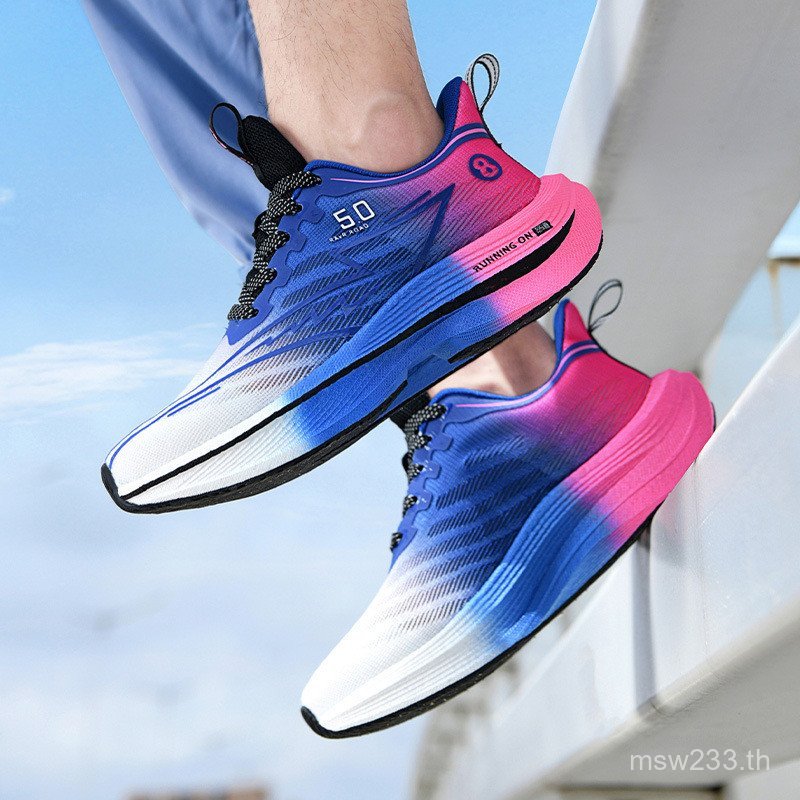 รองเท้าวิ่ง Racing Mesh 2024 สำหรับฤดูใบไม้ร่วง ดีไซน์ใหม่ กับเทคโนโลยี X5 Running Sole และความ brea