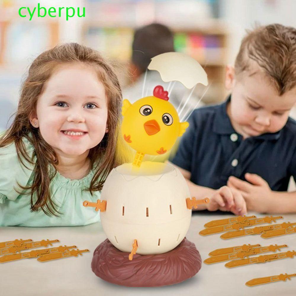 CYBERPULLSE Pirate Barrel ของเล่นเด็กน่ารักเดสก์ท็อปของเล่นไก่ลักษณะ Gadget Roulette Barrel เกมเด็กข