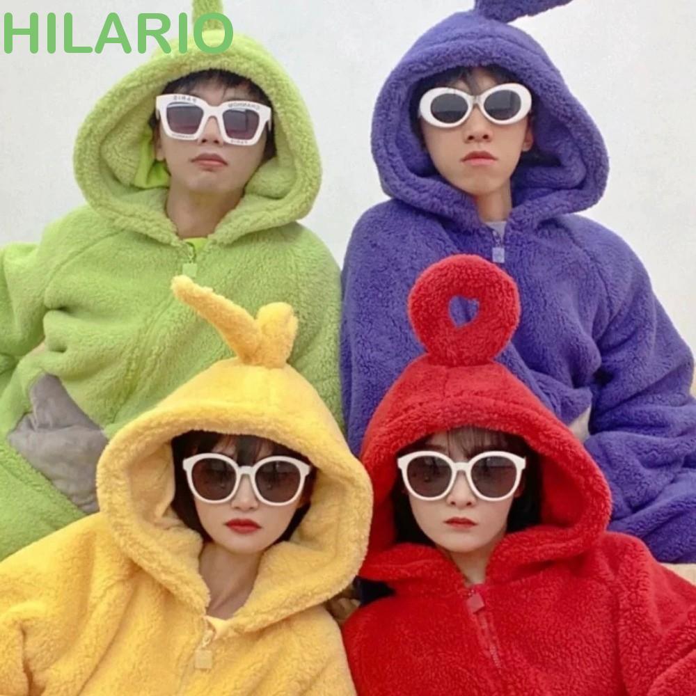 ชุดนอนคอสเพลย์ Teletubbies รวมถึง Hoodie ขนแกะปะการัง Tinky Winky และ Laa-Laa ออกแบบให้อบอุ่นและตลก