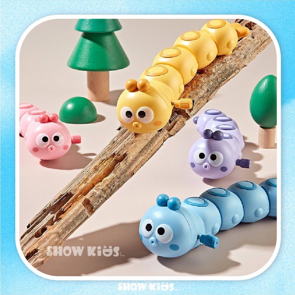 🎈พร้อมส่ง 🎈หนอนไขลาน หนอนของเล่นไขลาน หนอนไขลานหรรษา หนอนผีเสื้อไขลาน ของเล่นไขลาน