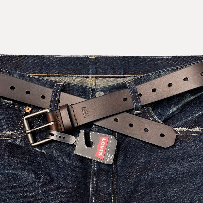เข็มขัดหนังแท้ Levis สไตล์เรโทร สำหรับผู้ชาย ออกแบบมาให้แมตช์ได้กับทุกโอกาส