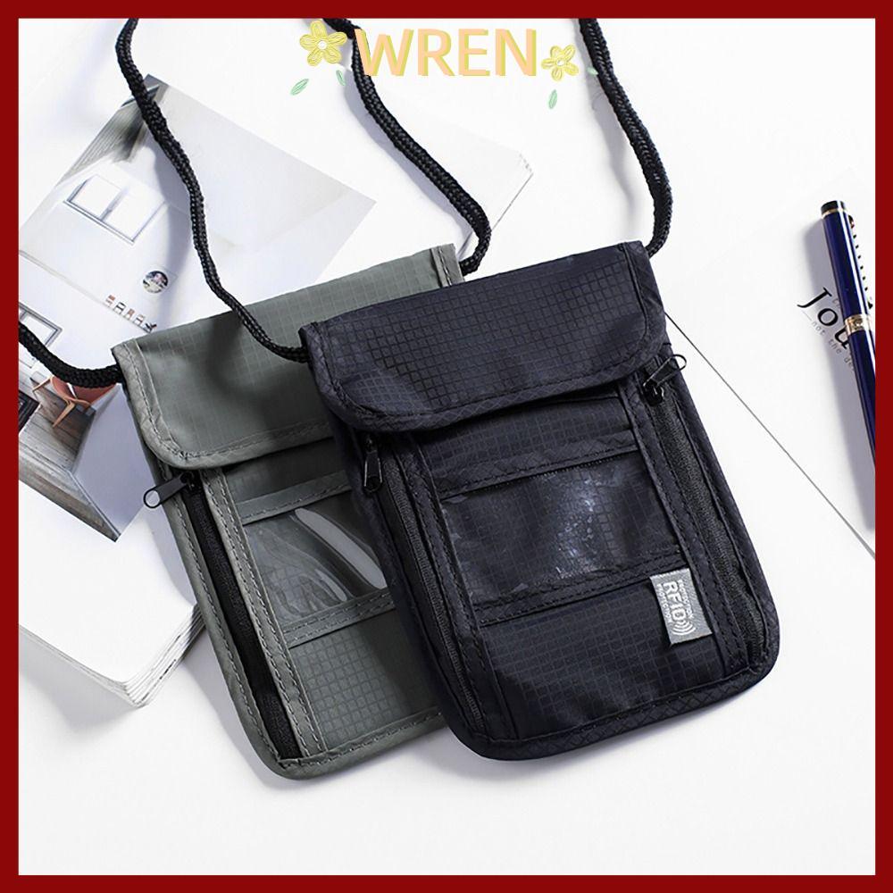 จัดส่งจากประเทศไทย กระเป๋าเอกสารWREN, กระเป๋า IDพาสปอร์ต RFID กันน้ําอเนกประสงค์, กระเป๋าพาสปอร์ตไนล