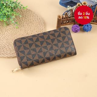 สไตล์ใหม่สไตล์เกาหลียาวพิมพ์สุภาพสตรีซิปกระเป๋าสตางค์ย้อนยุค…