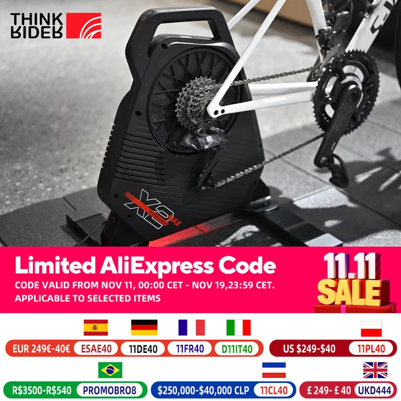 ออกแบบใหม่ Thinkrider X2Max Smart Bike Trainer MTB จักรยานในตัว Power Meter home Trainer