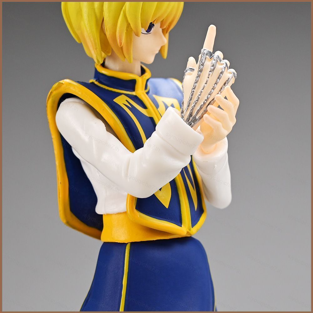 SY HUNTER HUNTER Action Figure Kurapika Chain Killer ยืนตุ๊กตาของเล่นสําหรับของขวัญเด็กคอลเลกชันเครื