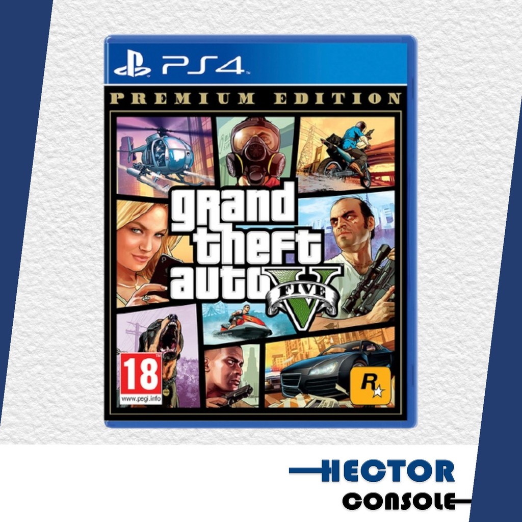 แผ่นเกม PS4 (มือ1 ) :  GTA V Grand Theft Auto V Premium Edition (มือ1) (เกมส์ยอดฮิตตลอดกาล) สินค้าพร