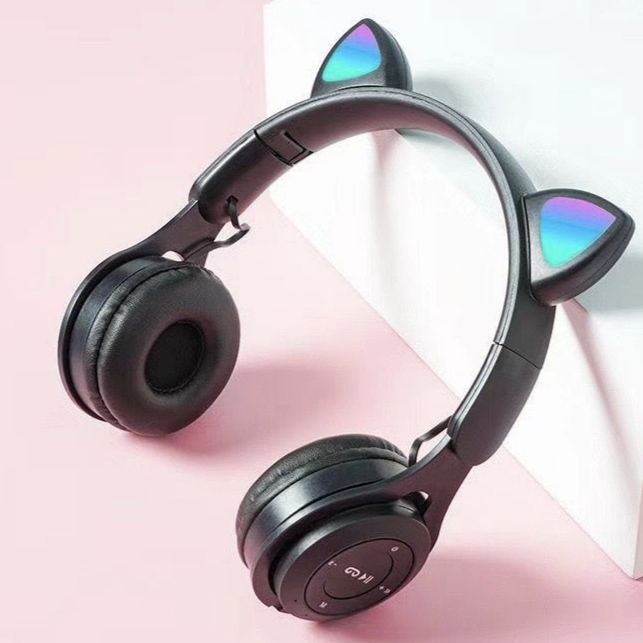 ชุดหูฟังหูแมวเย็นสําหรับ Huawei Xiaomi OPOO