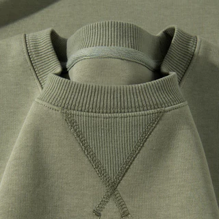 GENIO LAMODE COD เสื้อสเวตเตอร์คอกลม คุณภาพสูง เวอร์ชั่นฮ่องกง สไตล์กว้าง เหมาะสำหรับวัยรุ่น ไหล่ตก ข้อมือยางยืดขนาดใหญ่ ท๊อป