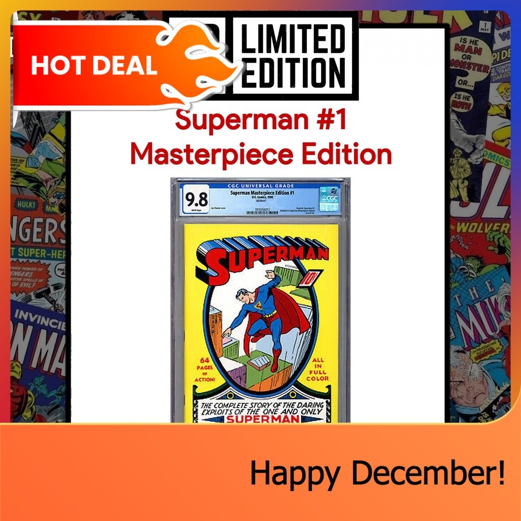 Superman #1 - CGC 9.8 - Masterpiece Edition - 1999 - DC Comics ซูเปอร์แมน หนังสือการ์ตูนภาษาอังกฤษ ด