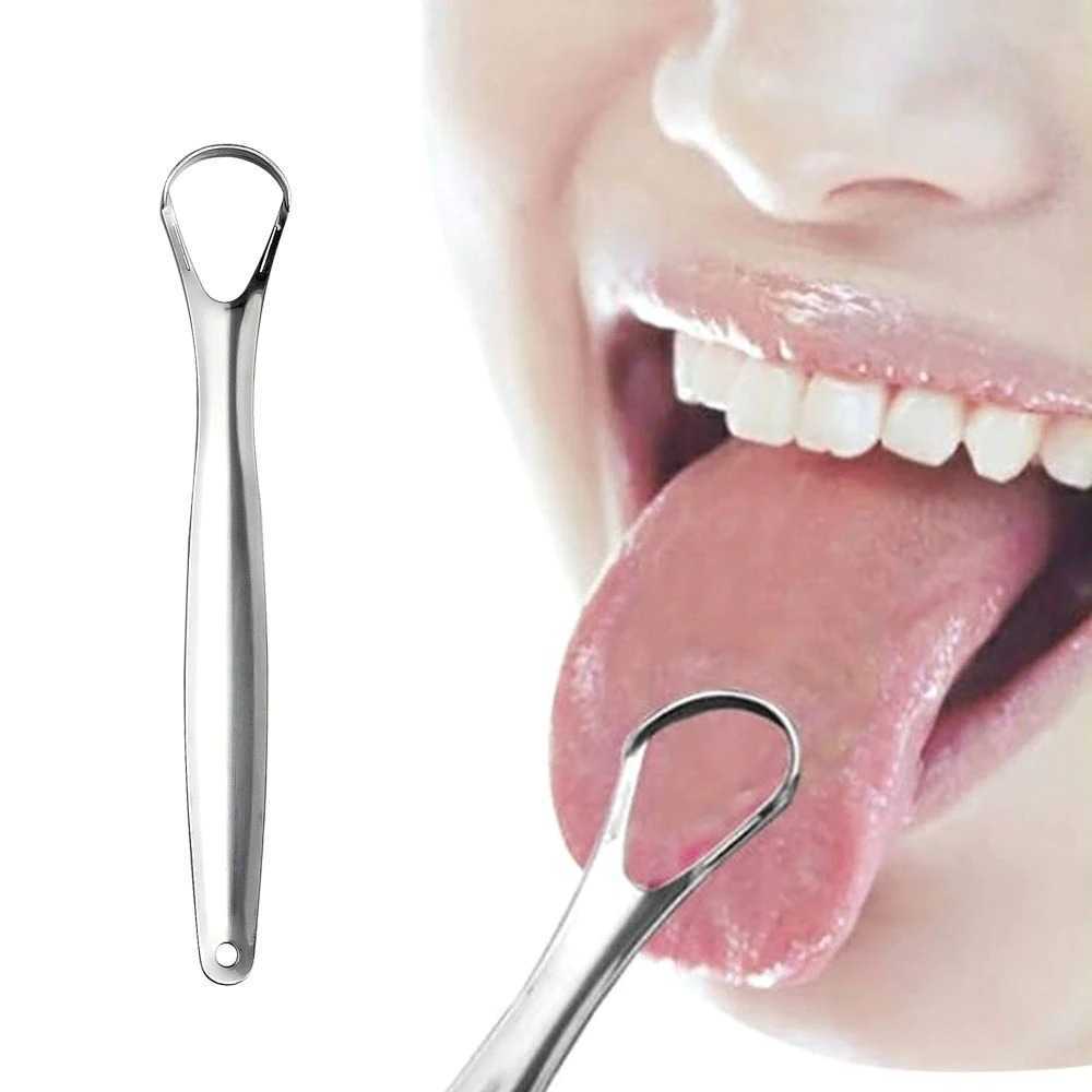 FourSoft Tongue Cleaner Tongue Oral Scraper Cleaner สแตนเลส - LO13