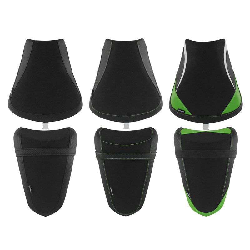 KAWASAKI สมบูรณ์ด้านหน้าด้านหลังเดี่ยวที่นั่งหนังวัวเบาะ เบาะ หนังสังเคราะห์สําหรับคาวาซากินินจา 650 Z650 2017 2018 2019 2020 2021 2022 2023 2024 2025