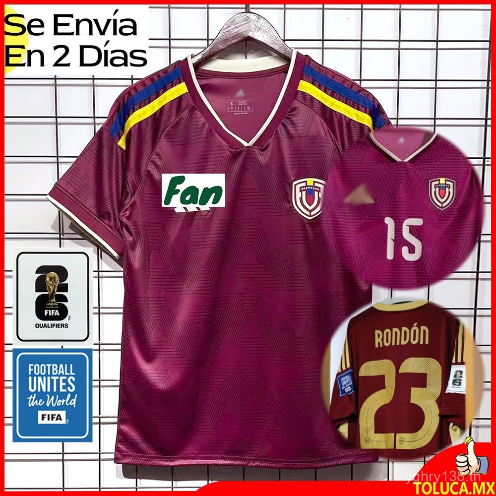 เสื้อฟุตบอลทีมเวเนซัวelas สำหรับปี 2026/27 พร้อมบริการพิมพ์ชื่อและเลขทีมของคุณเอง