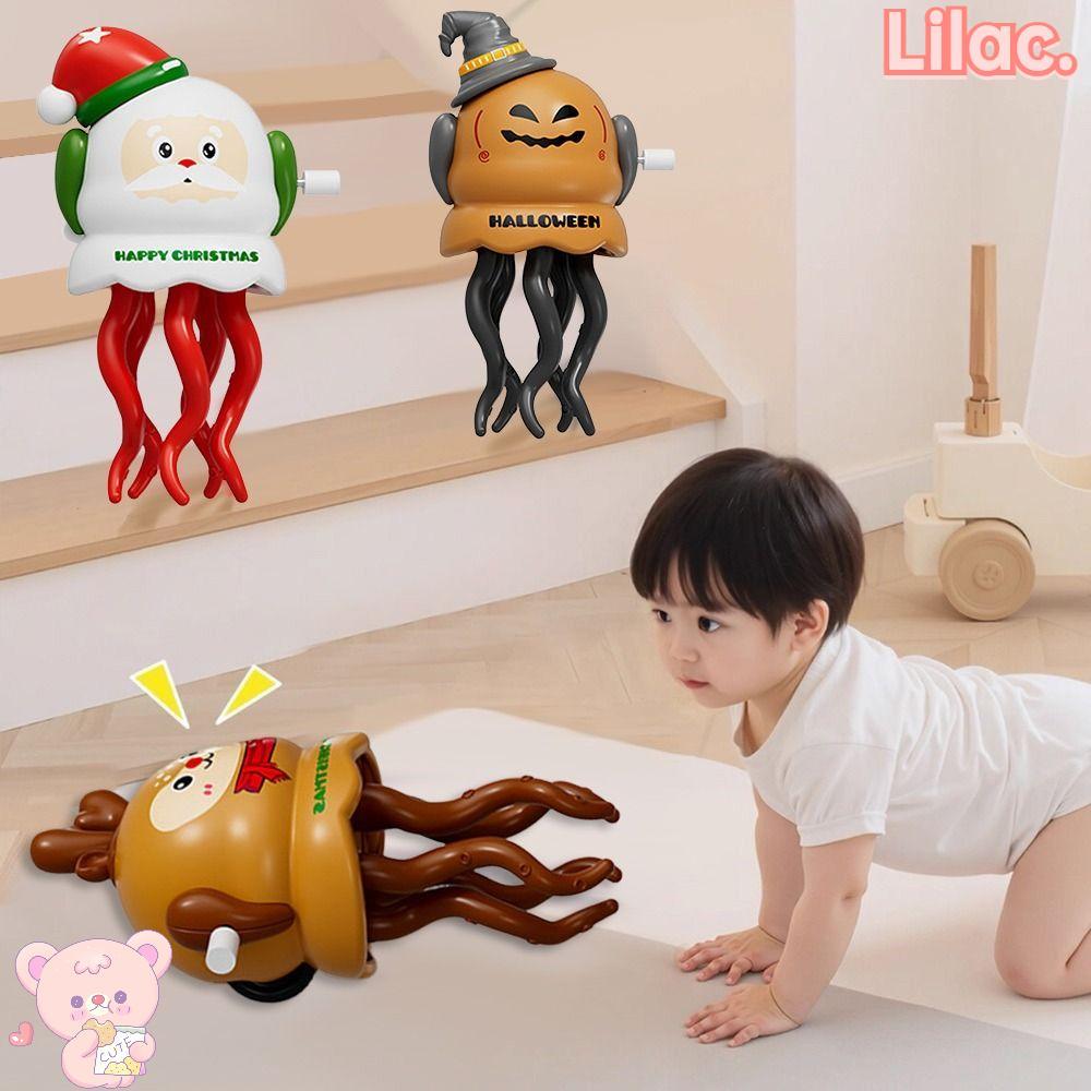 LIILACC Auto-Dance Octopus ของเล่น, Crawling Dancing Octopus ของเล่น,ตลกหลีกเลี่ยงอุปสรรค Elk ฟักทอง
