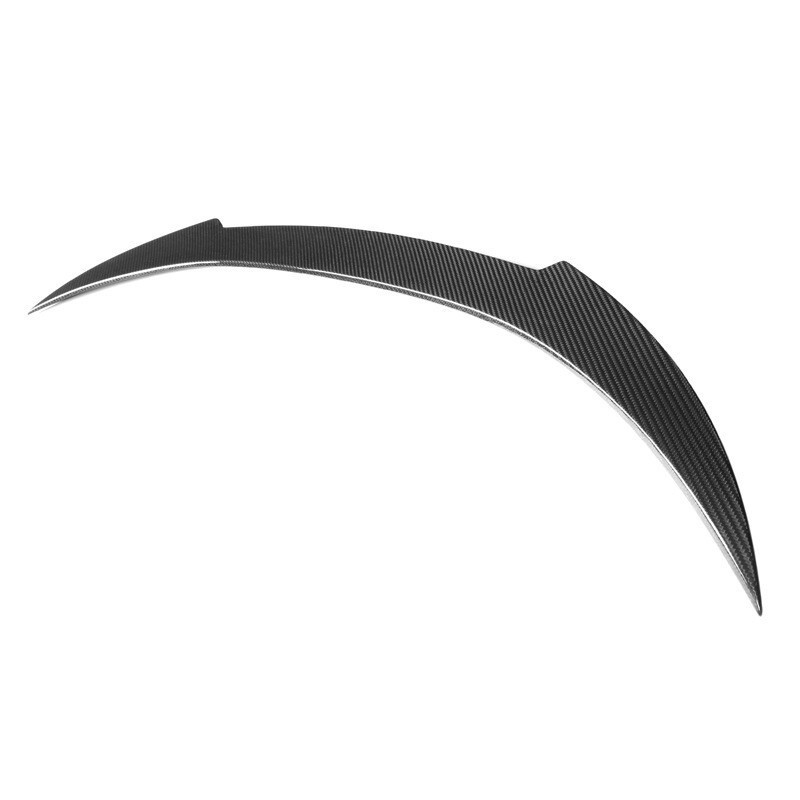 สปอยเลอร์ด้านหลังคาร์บอนไฟเบอร์จริง Wing V สไตล์สําหรับ 20-23 BMW M8 F93 ซีดาน