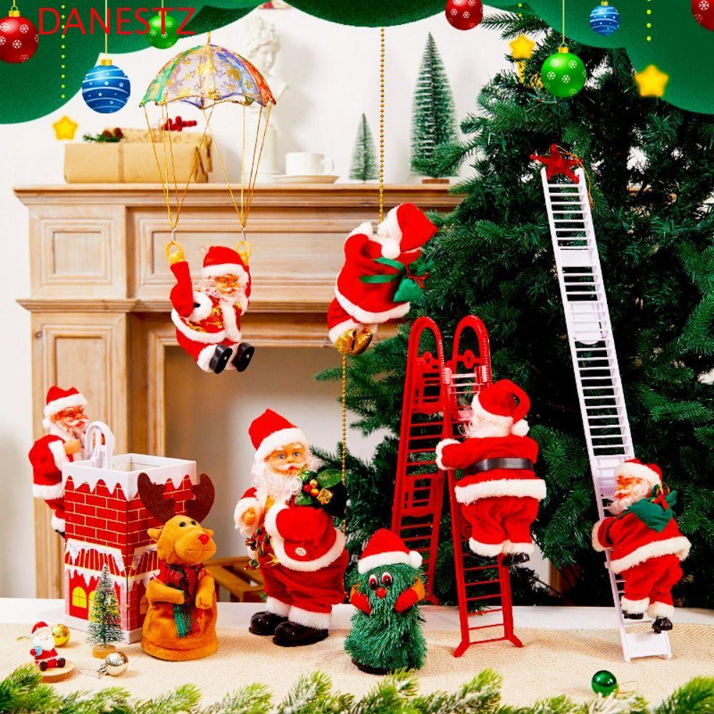 DANESTZ Twerk Santa Claus, บันไดปีนเขา Dance Tree ซานตาคลอสไฟฟ้า, เชือกปีนเขาพร้อม Light Twerk บันได
