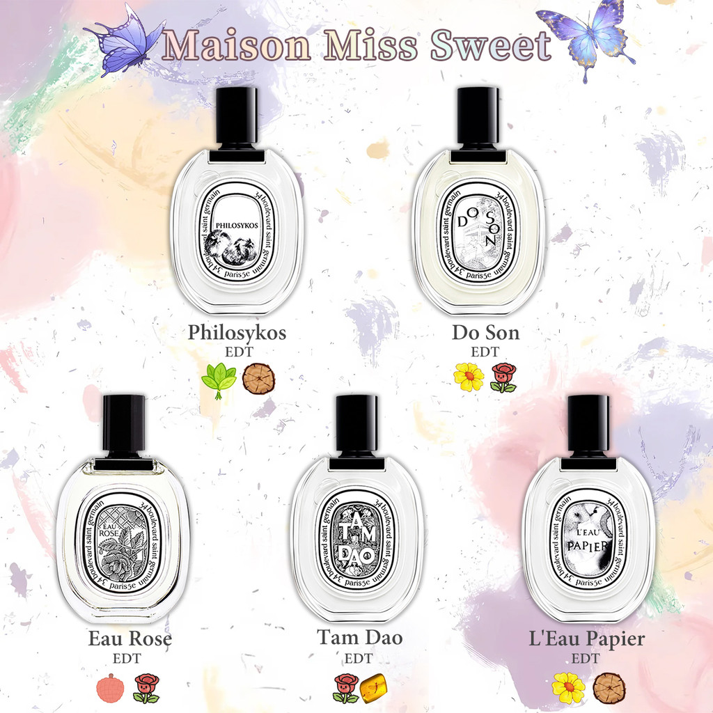 ของแท้💯Orpheon /Philosykos  LOmbre Dans /Eau Rose / Do Son/Tam Dao EDP2ml5ml10ml กลิ่นดอกไม้ผลไม้สดช