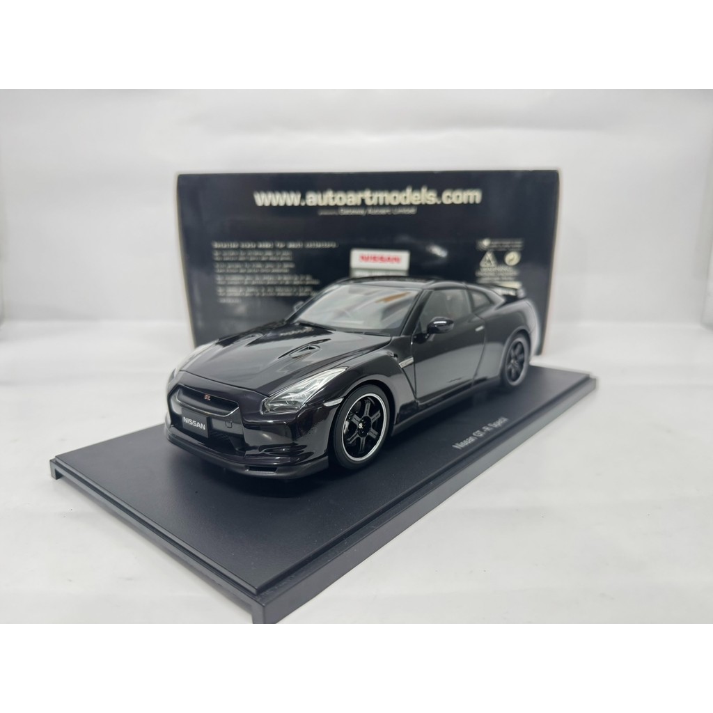 Autoart 1/18 Nissan Nissan R35 Spec V สีดําสีม่วง Original Package Perfect Appearance ซื้อทันทีร้านค