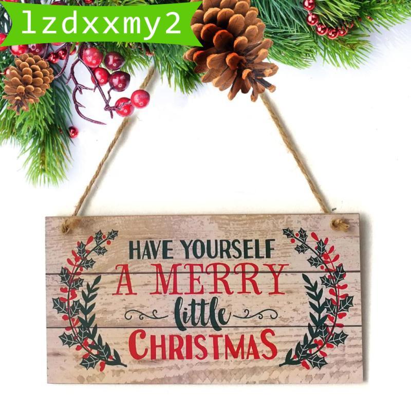[Lzdxxmy2] Have Yourself A Merry Little Christmas Wooden Plaque Board Home Hanging Sign