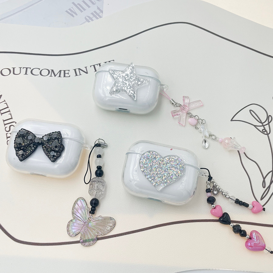 Luxury Love clear Case สําหรับ Sony WF-C710N /WF-C700N / WF-C510/ WF-C500 กรณีซิลิโคนอ่อนนุ่มหูฟังสํ