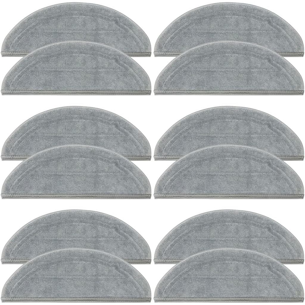 4 แพ็ค Mop Pads เปลี่ยนใช้งานร่วมกับ Roborock Q10 S5/Q10 S5 +/Q10 X5/Q10 X5 + หุ่นยนต์เครื่องดูดฝุ่น