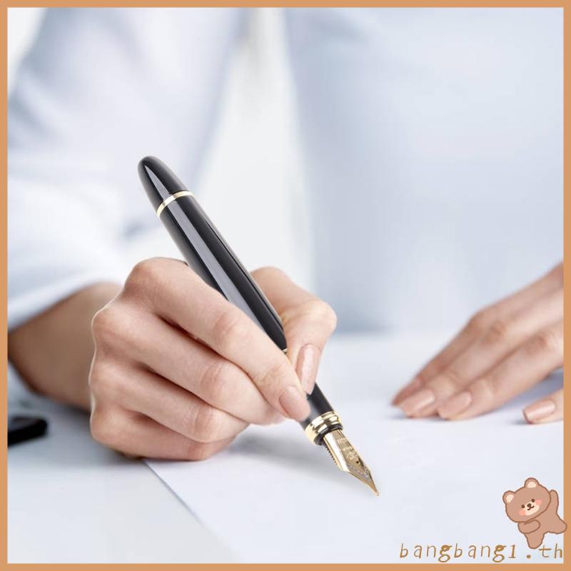 Bangb Jinhao X450 Black Medium Nib Gold Trim Fountain Pen