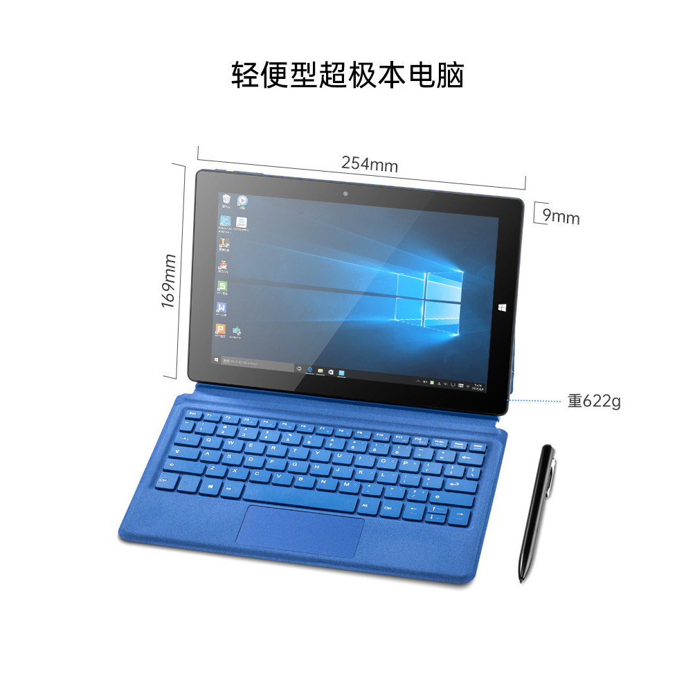 Surface39 cm Win10 System 2 in 1 คอมพิวเตอร์แล็ปท็อป หน้าจอ HD IPS สํานักงานธุรกิจ HCVK