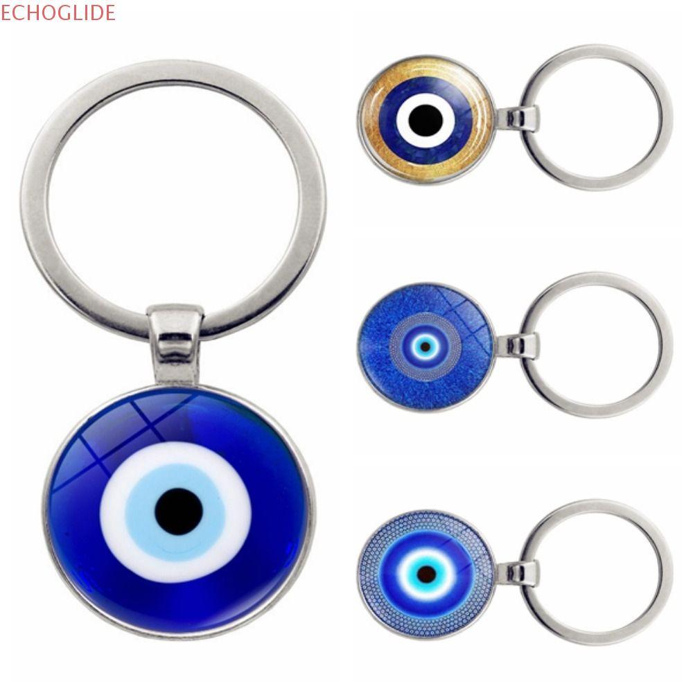 ECHOGLIDE Evil Eye พวงกุญแจ, Lucky ตุรกี Blue Evil Eye จี้, Evil Eye พวงกุญแจลูกปัดแฟชั่น Blue Evil 