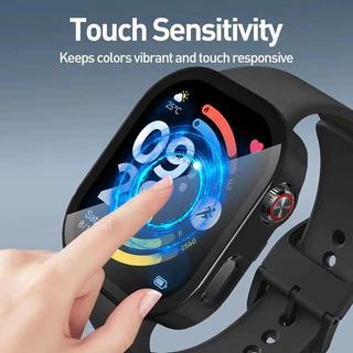 สายรัดซิลิโคนกรณีแก้วนิรภัย for Redmi Watch 6 5 4 ป้องกันหน้าจอ กันชน แถบยางกีฬานุ่ม อุปกรณ์ครอบคลุมแข็ง