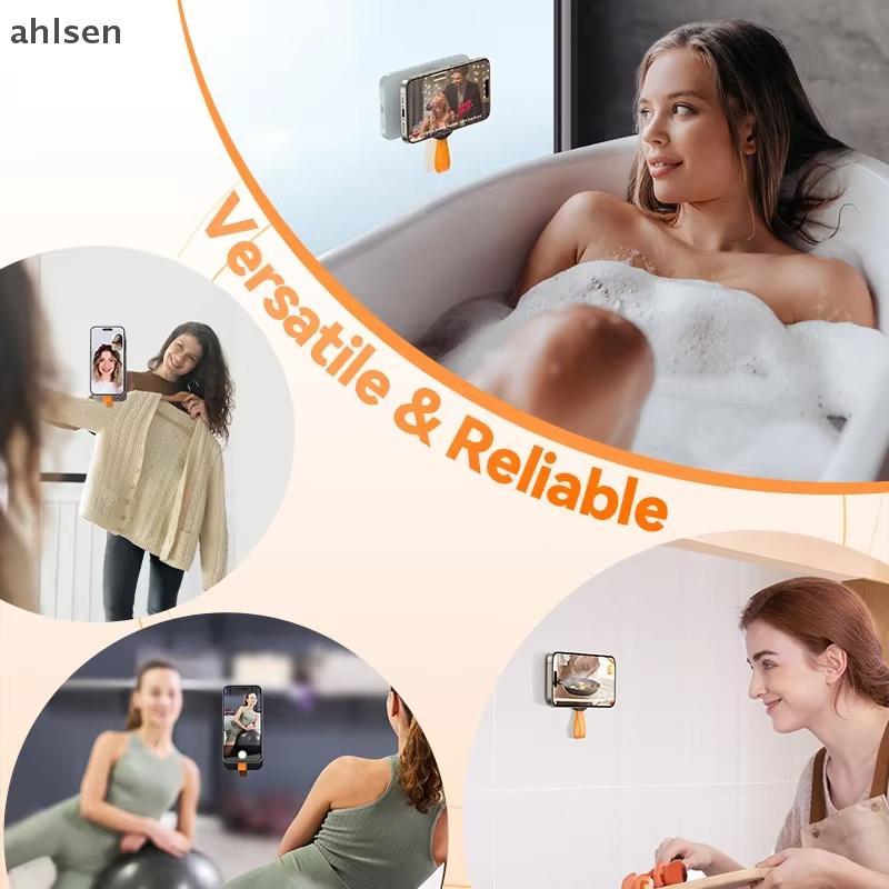 Ahlsen แม่เหล็กดูดถ้วยดูดโทรศัพท์ผู้ถือเคสโทรศัพท์โทรศัพท์ Grip Mount สําหรับแฮนด์ฟรี Selfies/Call/ว