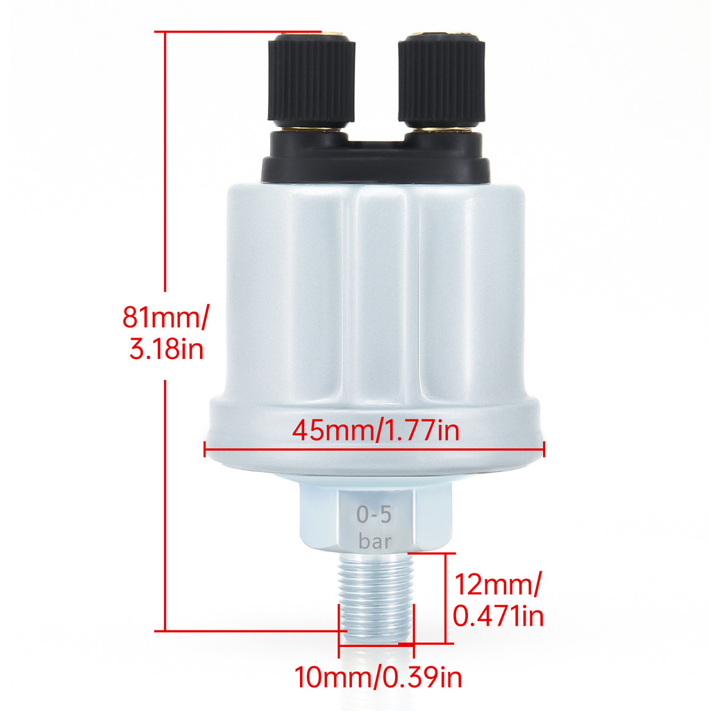 1/8NPT เซ็นเซอร์ความดันน้ํามัน 10-184OHMS เครื่องวัดความดันน้ํามัน 0-5Bar 0-10Bar น้ํามันกด Gauge Sensor ราคา ถูกที่สุด ดีลบีเคเค แกลเลอรีภาพที่ 9