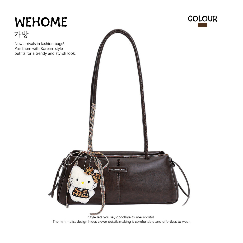 WEHOME Vivi Bag สไตล์เกาหลี สไตล์รีทรอป เป้เป้สไตล์สาวๆ สีเมลด์ กระเป๋าสะพาย