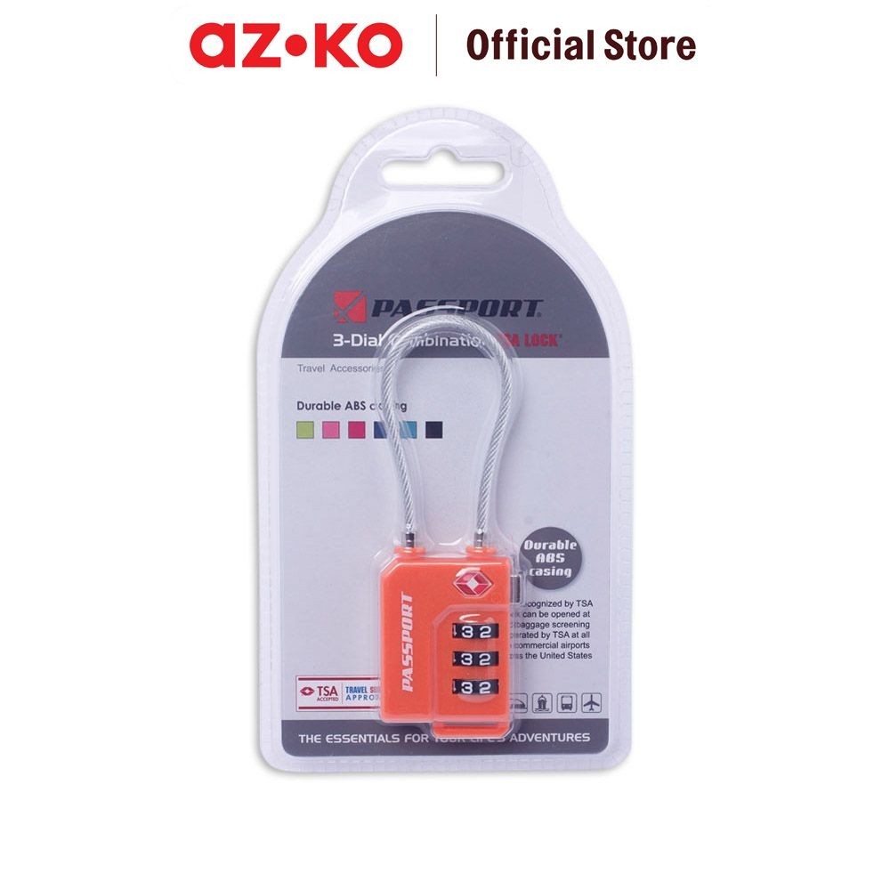 AZKO K-Lock Tsa กุญแจหมายเลขรวม Tsa21100 Tsa ล็อคกุญแจกระเป๋าเดินทางกุญแจกุญแจหมายเลขรวมกุญแจ