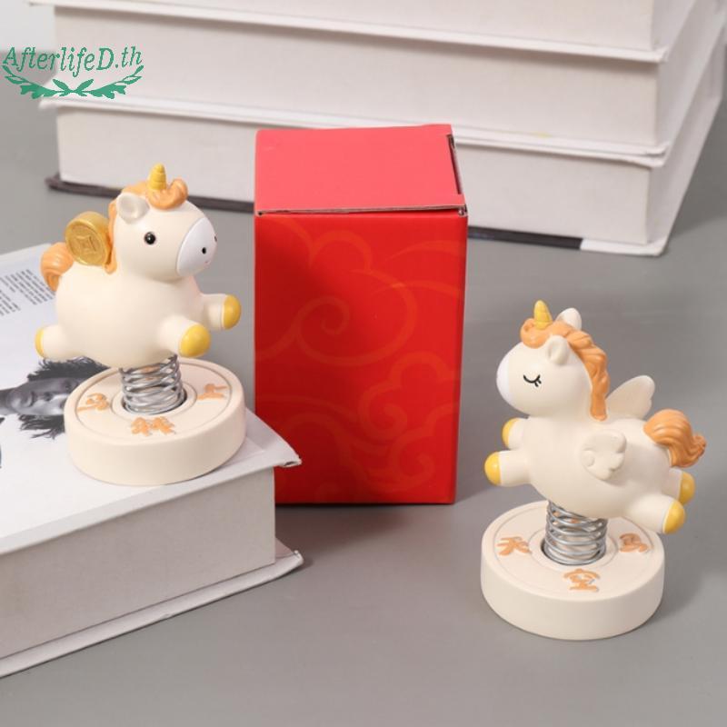 AF 2026 ใหม่ Creative Horse น่ารักรูปปั้น Key Chain จี้ Home Office Desktop เครื่องประดับของเล่นตลก 