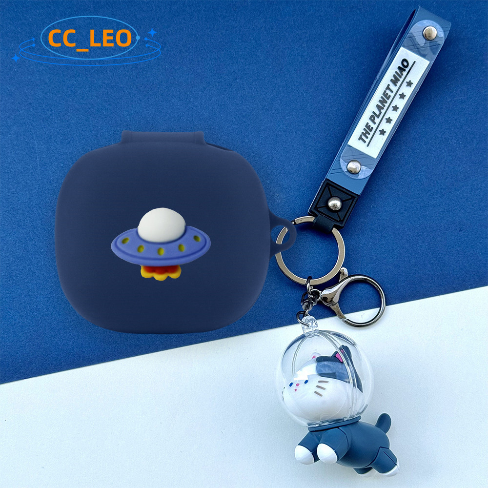 for Anker Soundcore R60i NC Case Cute Bear Pendant Cartoon Baseball Keychain Soundcore P31i Silicone