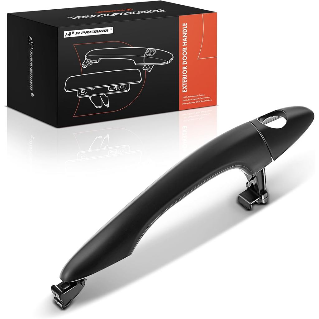 A-Premium ด้านหน้าซ้ายด้านนอกประตู Handle ใช้งานร่วมกับ Kia Sportage 2011-2016, Primed สีดํา, เปลี่ย