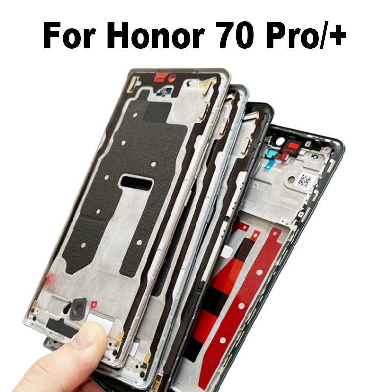1X กรอบกลางสําหรับ Huawei Honor 70 Pro + Plus ด้านหน้า Bezel Housing Lcd Supporting ผู้ถือแผ่นด้านหล
