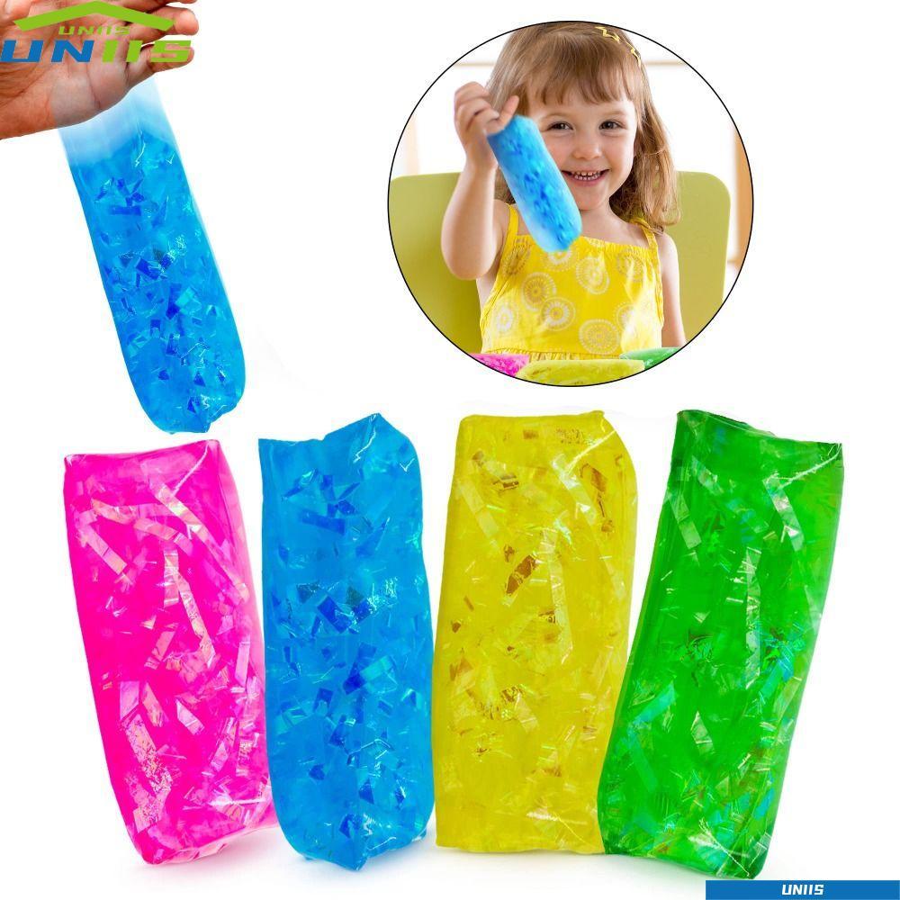 UNIIS Water Snake Fidget ของเล่น, ลื่น Tricky สีสดใส Water Wiggler ของเล่น, ไม่สามารถถือ Squishy Sen