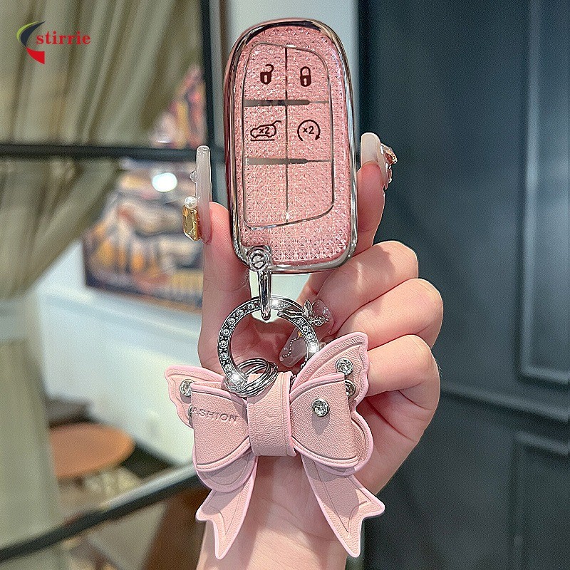 JEEP Key Cover Case Fob สําหรับ Jeep Compass Grand Cherokee ฟรี Light ฟรี Knight Commander อุปกรณ์เส