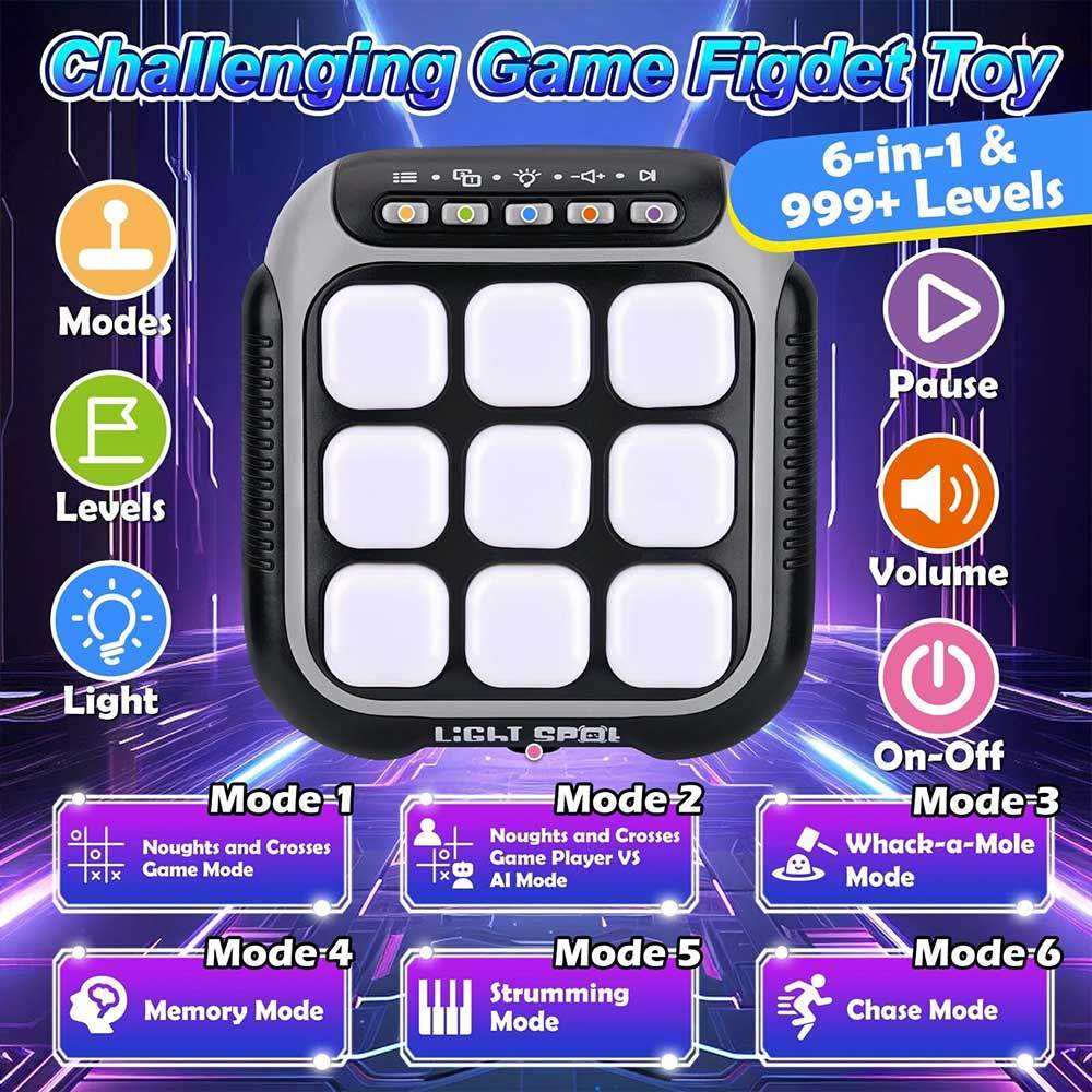 ข้อเสนอพิเศษ- 6 7 8 9 Year Old Boys Girls Gifts, Autism Sensory Toys for Kids Age 5-12 Quick Light s