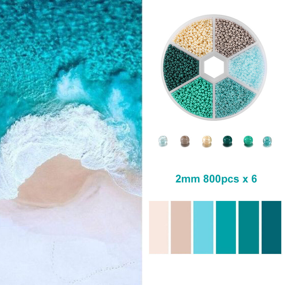 4800 ชิ้นกล่องเครื่องรางลูกปัดคริสตัลแก้วกล่องใส่ลูกปัดชุดสำหรับกำไล DIY ต่างหูเครื่องประดับทำสร้อยคอมืออุปกรณ์เสริม