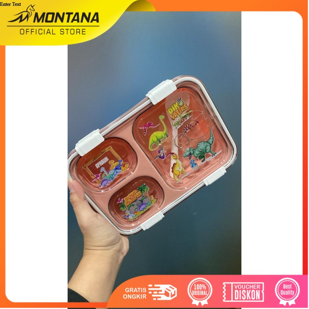 Montana Lunch Box Custom/Dered Lunch Box in the print (ALTREADY PRINTED WITH NAME AND PICTURE), กล่อ
