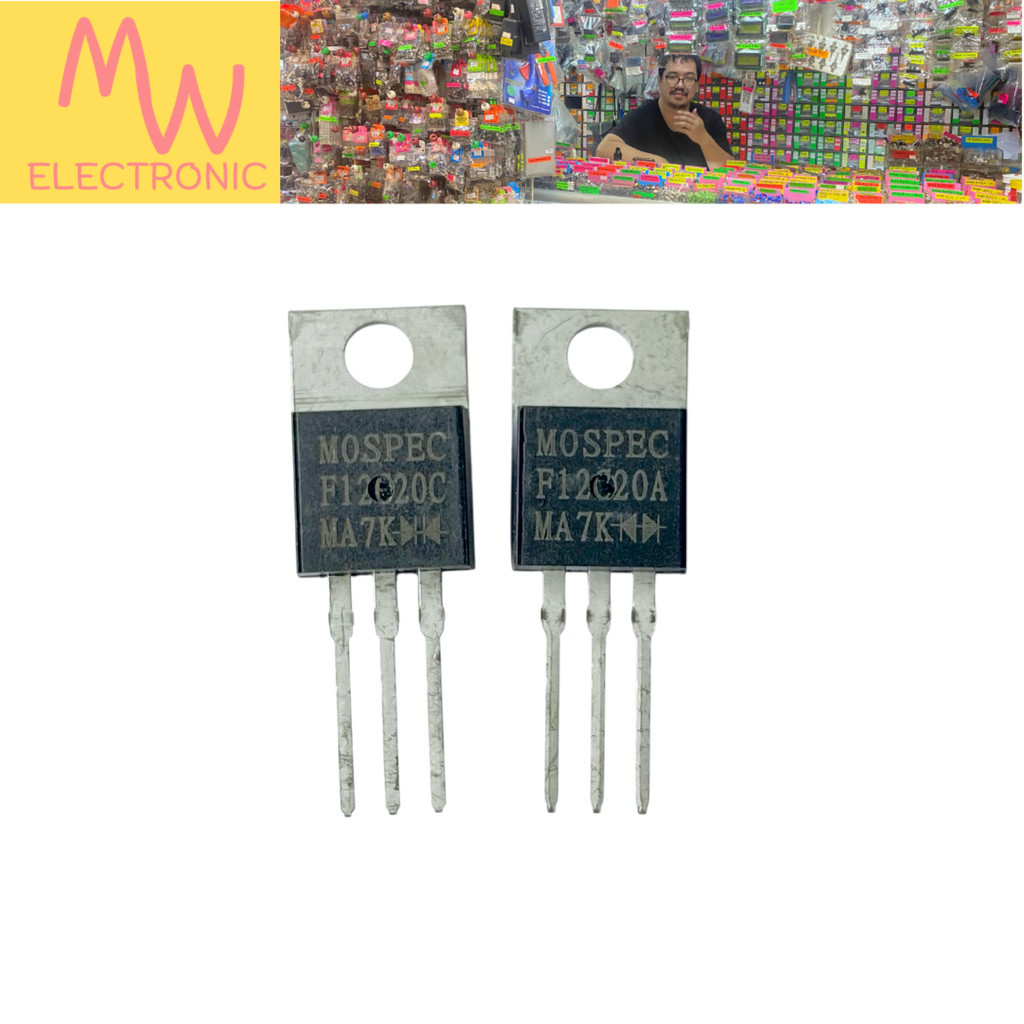 Diode F12C20C F12C20A (ราคาต่อ 1ชิ้น) Fast Diode 12A 200V TO-220 มีสินค้าพร้อมส่งในไทยo