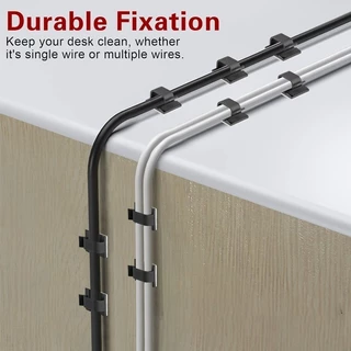 10/30/50 ชิ้น Self กาวคลิปสาย-ที่ถอดออกได้ไฟฟ้าลวด Fixed Clamps Home Office Organizer