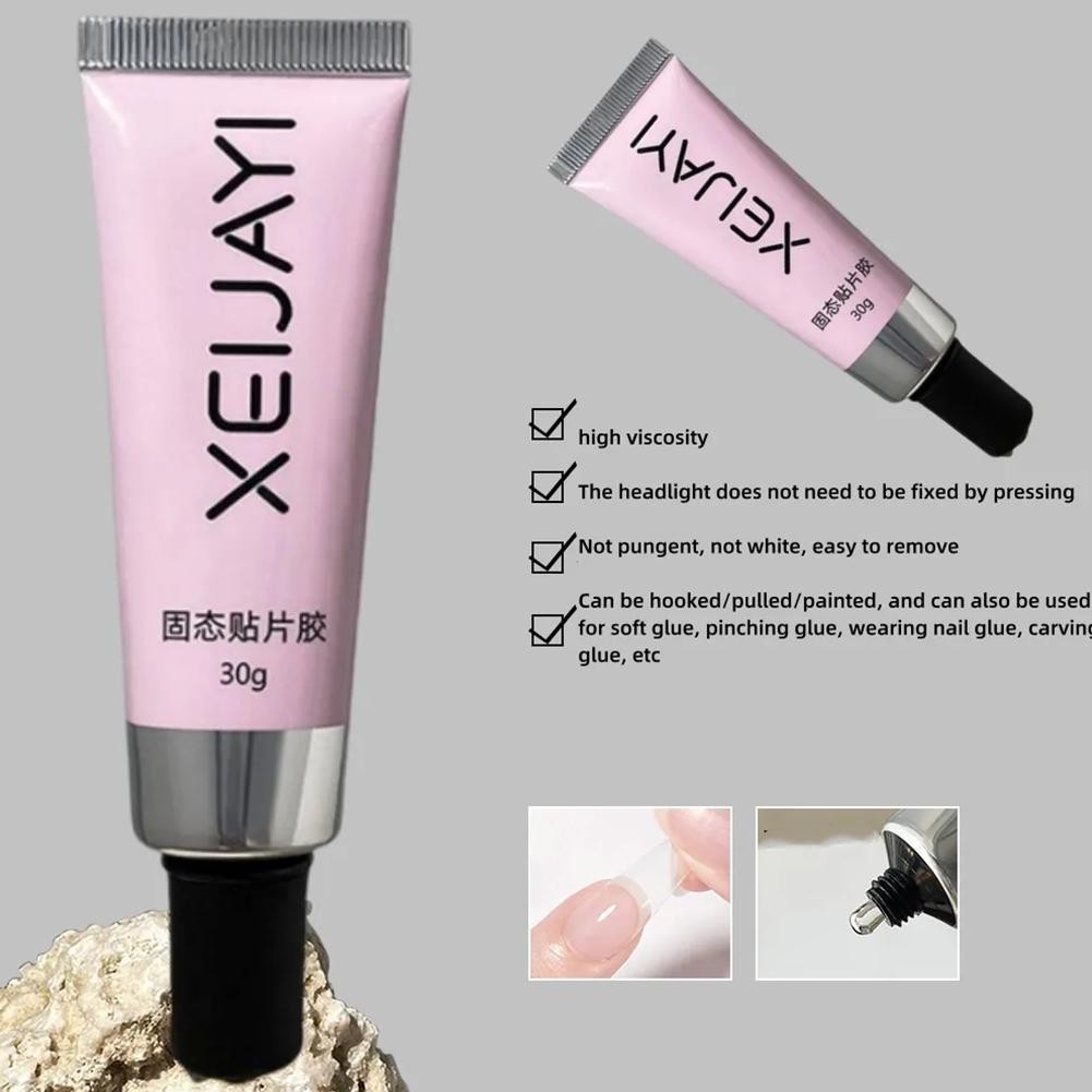 เคล็ดลับเล็บแข็งเจลยาทาเล็บ 30g Soak Off Super Strong Nails กาวเจลสําหรับอะคริลิค 30g H0c8