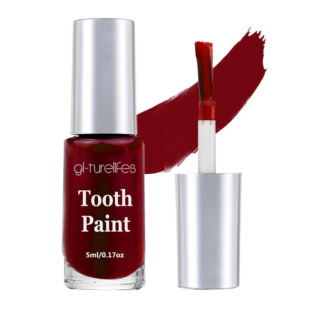 GL-Turelifes Tooth Paint Makeup, Black Tooth Paint Cream, Safe, Quick Dry & สมจริง, Creating Black O