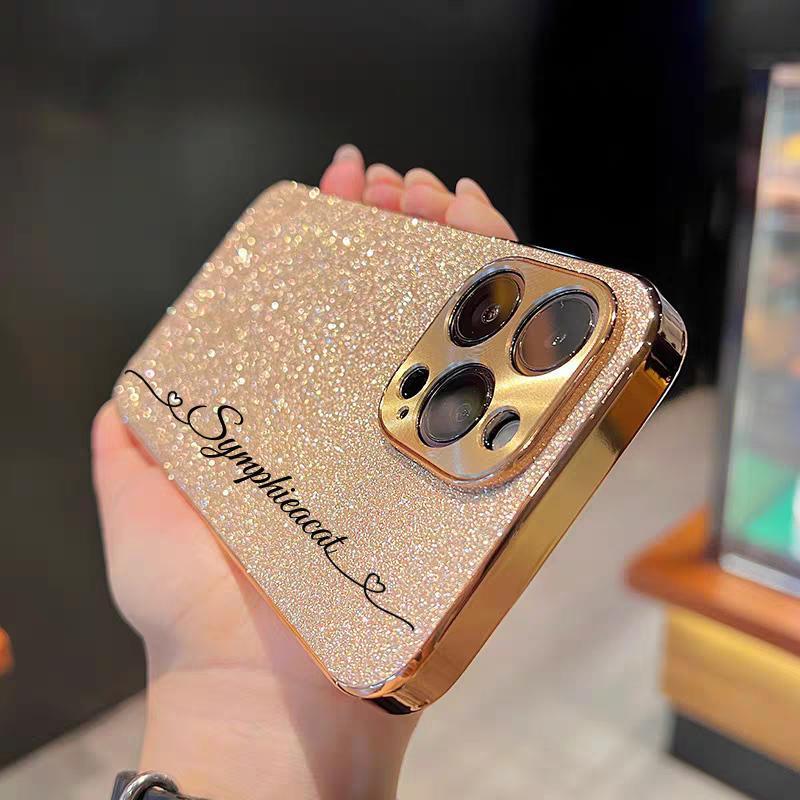 Electroplating แฟชั่นส่วนบุคคลปรับแต่งชื่อ Art Design พิมพ์ของขวัญ Shining Brightly เคสโทรศัพท์สําหรับ Iphone 17 16 Pro Max 15 14 13 12 Pro Max ป้องกันกันกระแทก