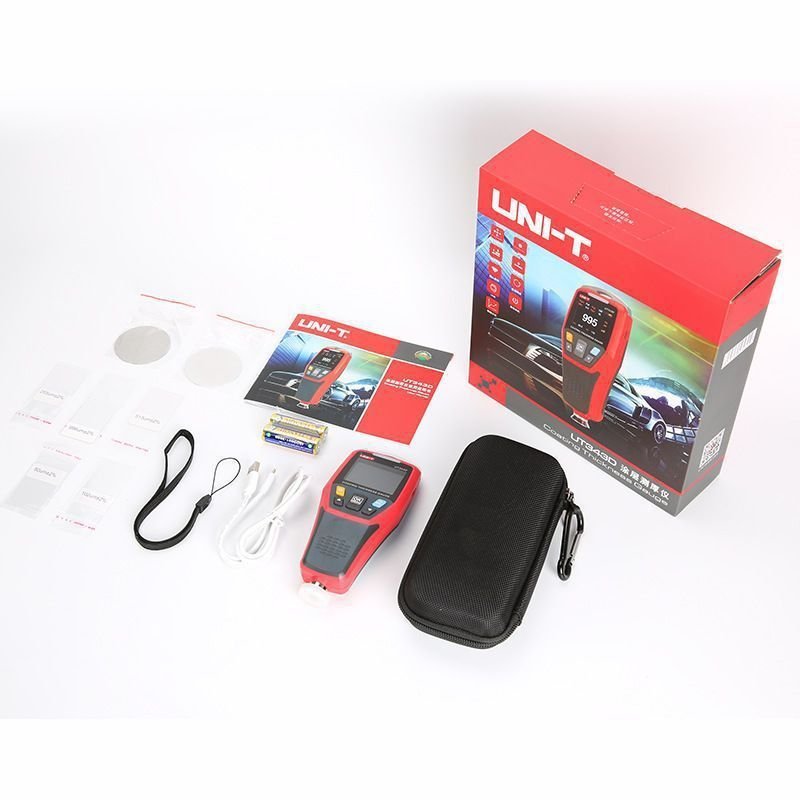 High-Precision เคลือบ UT343E/UT343A ความหนารถยนต์เครื่องวัดความหนา ULID สี/สีฟิล์ม Gauge UT343D QMTL