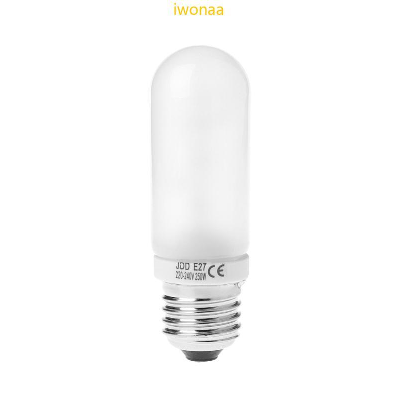 Iwo 220V-240V 250W JDD E27 ไฟฉายหลอดสําหรับสตูดิโอถ่ายภาพแฟลชไฟ LED