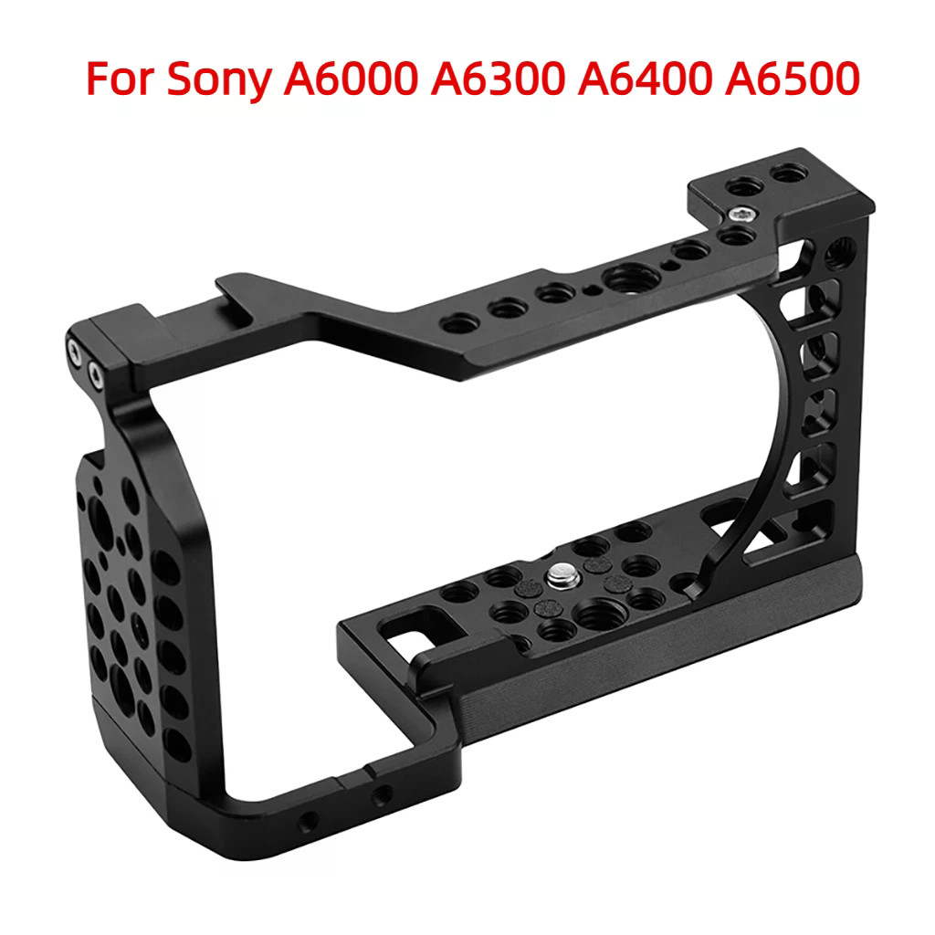 สําหรับ Sony A6000 A6300 A6400 A6500 SLR กล้อง Rig ฟิล์มทํา Stabilizer กรอบป้องกัน 1/4 3/8 หลุมรองเท