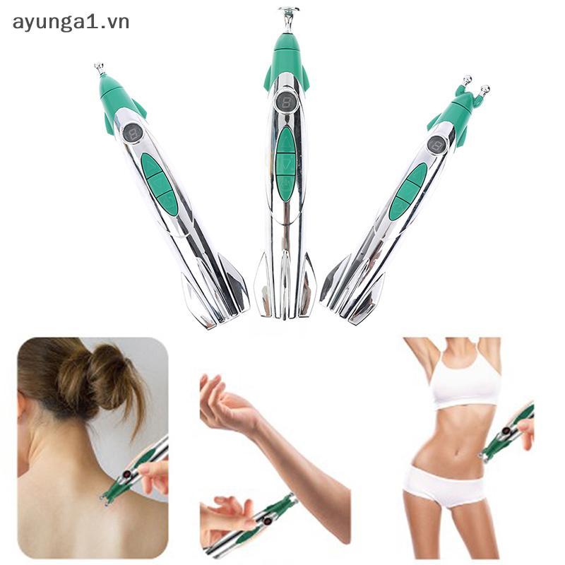 [Ayunga] Meridian Electric Massage Pen การไหลเวียนของกล้ามเนื้อ นวดฝังเข็ม [VN]